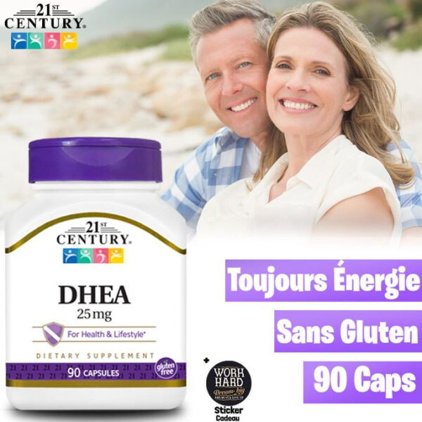 مکمل هورمون طبیعی DHEA سنتری | افزایش میل جنسی، انرژی و حالِ خوب رابطه - Image 4