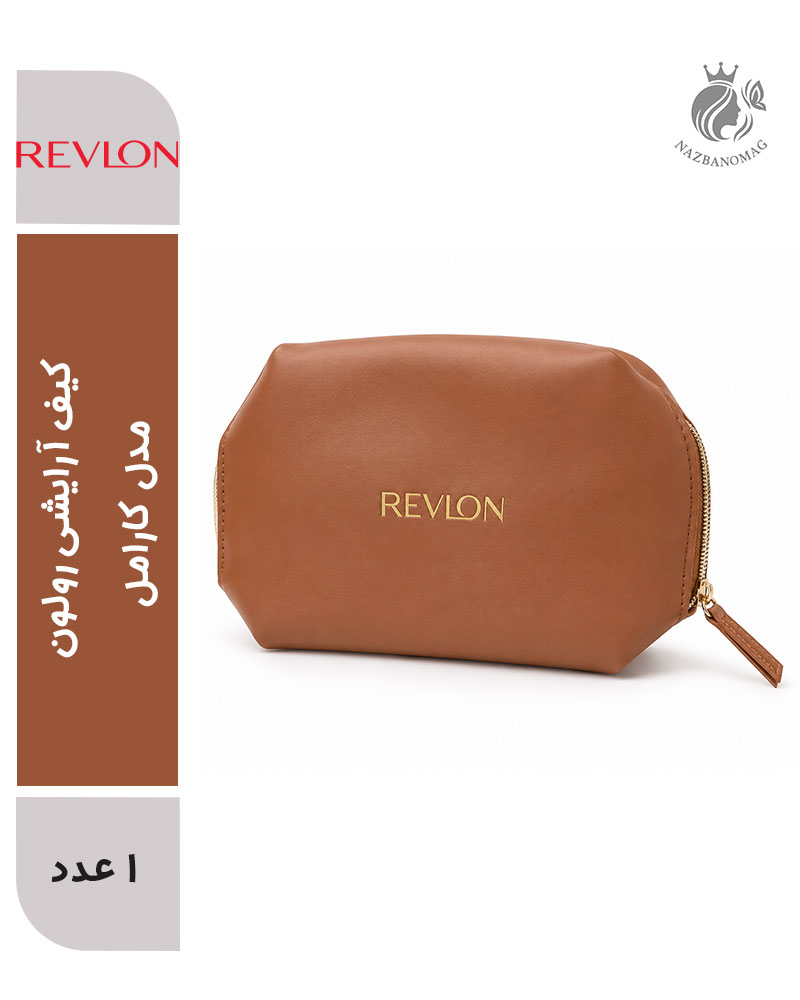 5480 کیف آرایشی چرم رولون مدل کارامل